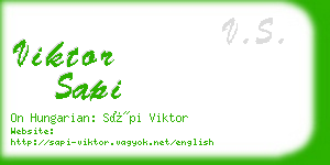 viktor sapi business card